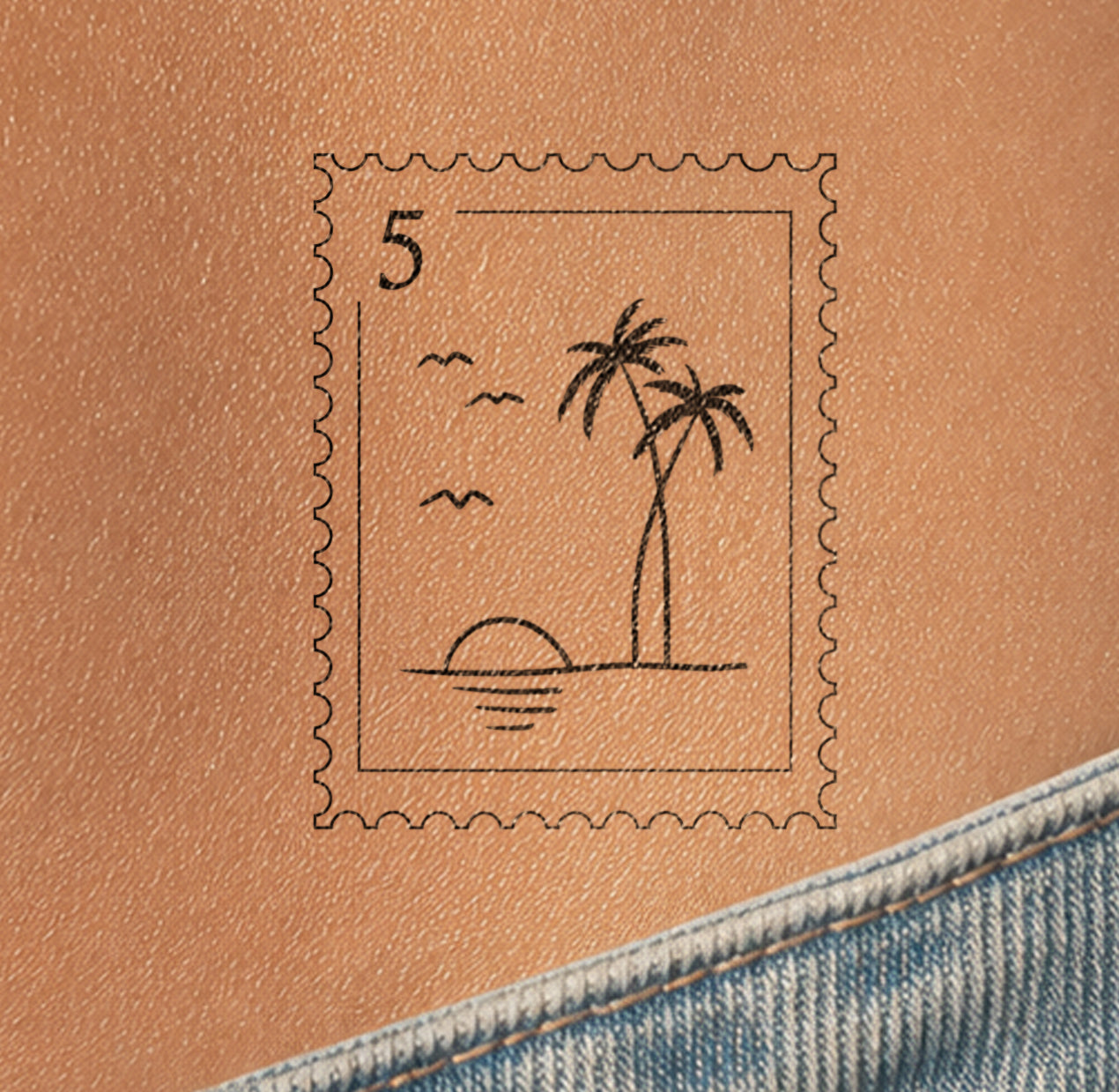 Vacation Stamp Tattoo