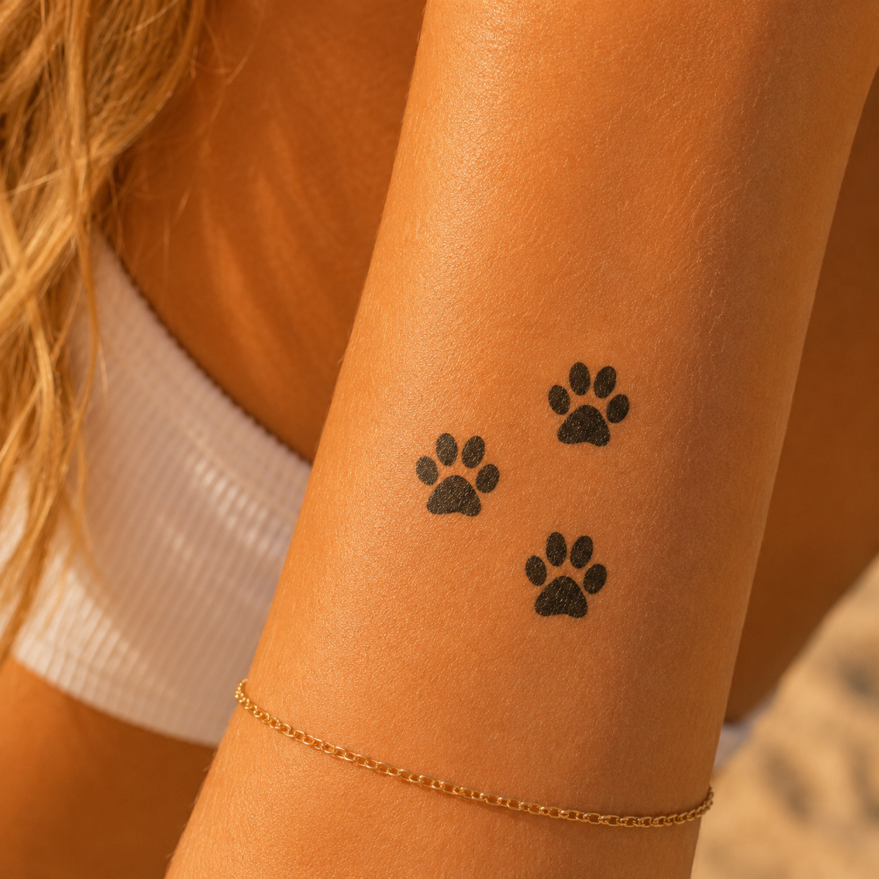 Dog Paw Trio Tattoo