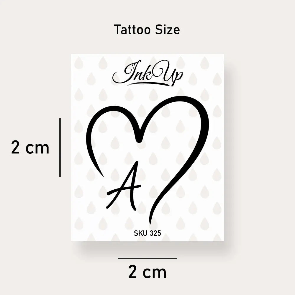 Buchstabe A Tattoo