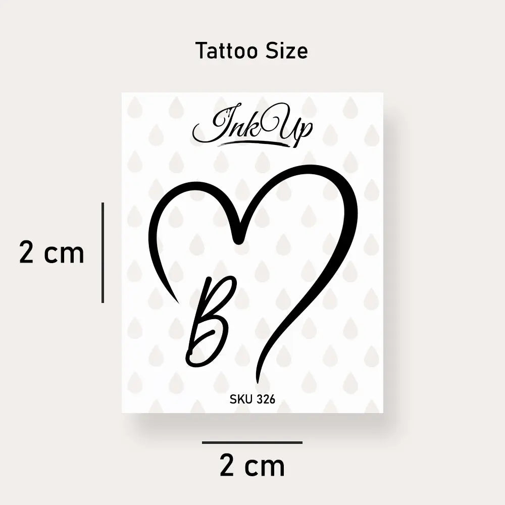 Buchstabe B Tattoo