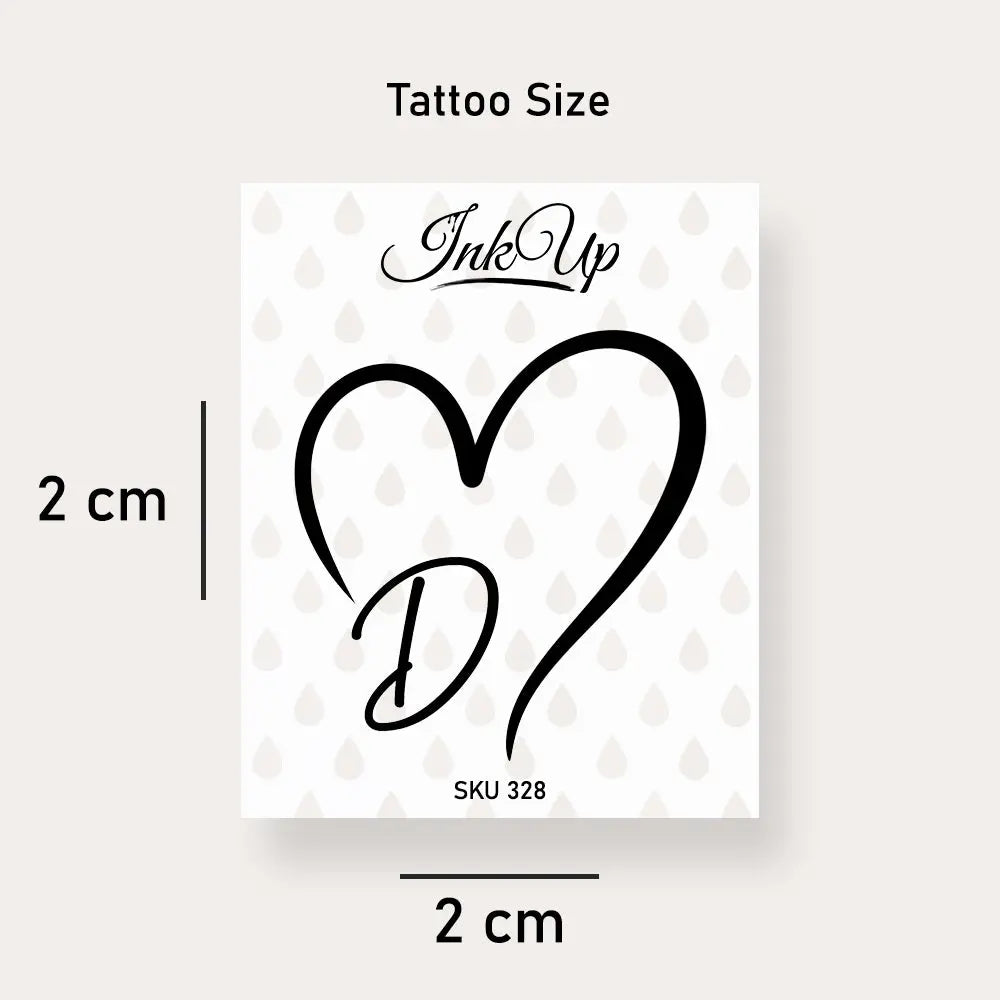 Buchstabe D Tattoo