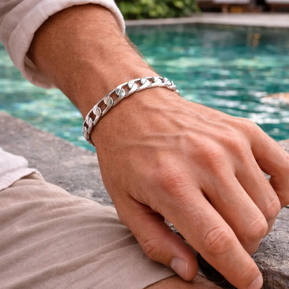 Herren Panzerkette 925 Silber