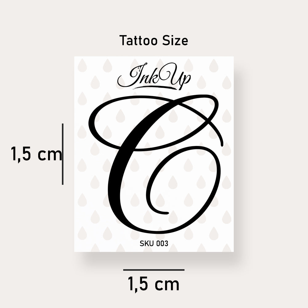 C Buchstaben Tattoo