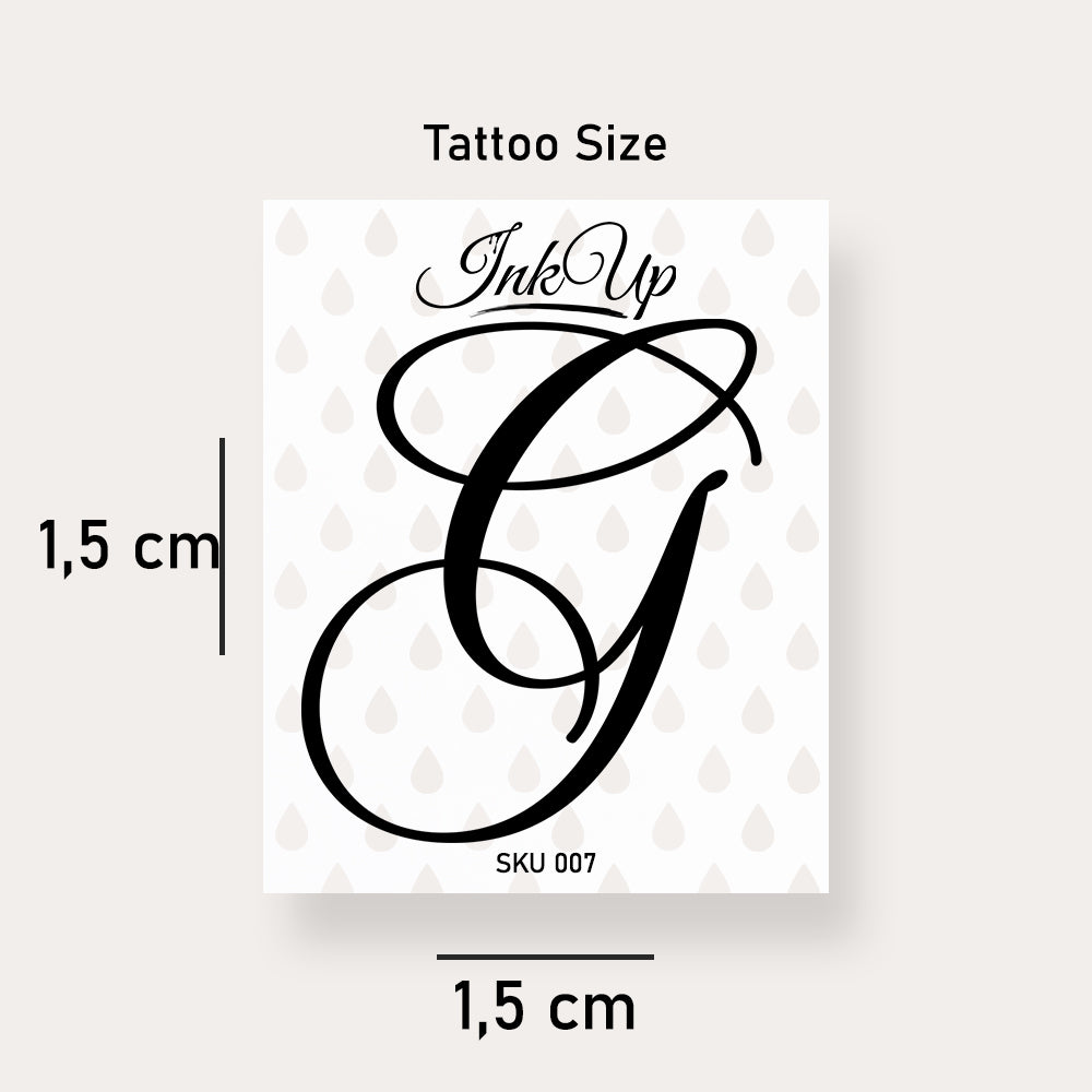 G letter tattoo