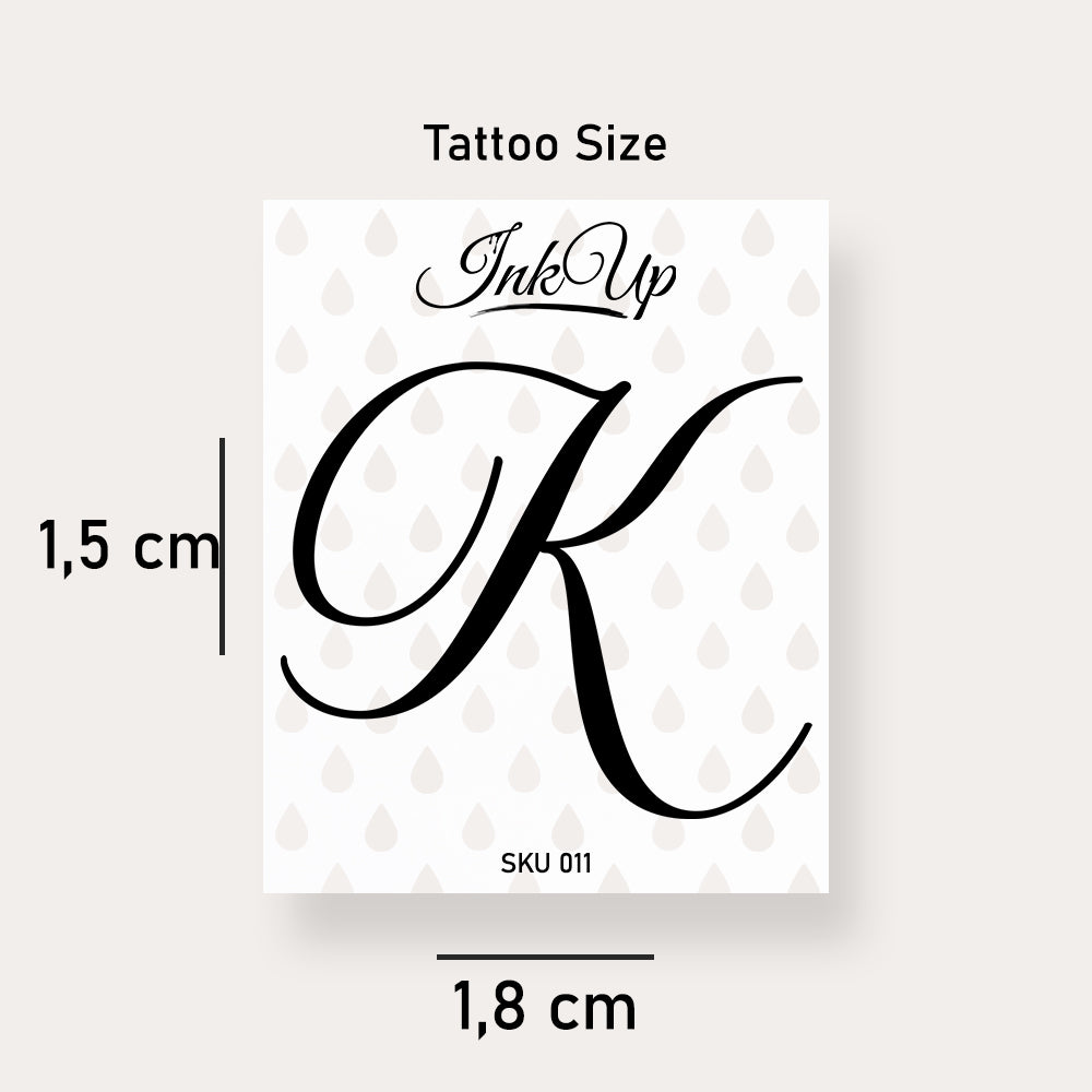 K Buchstaben Tattoo