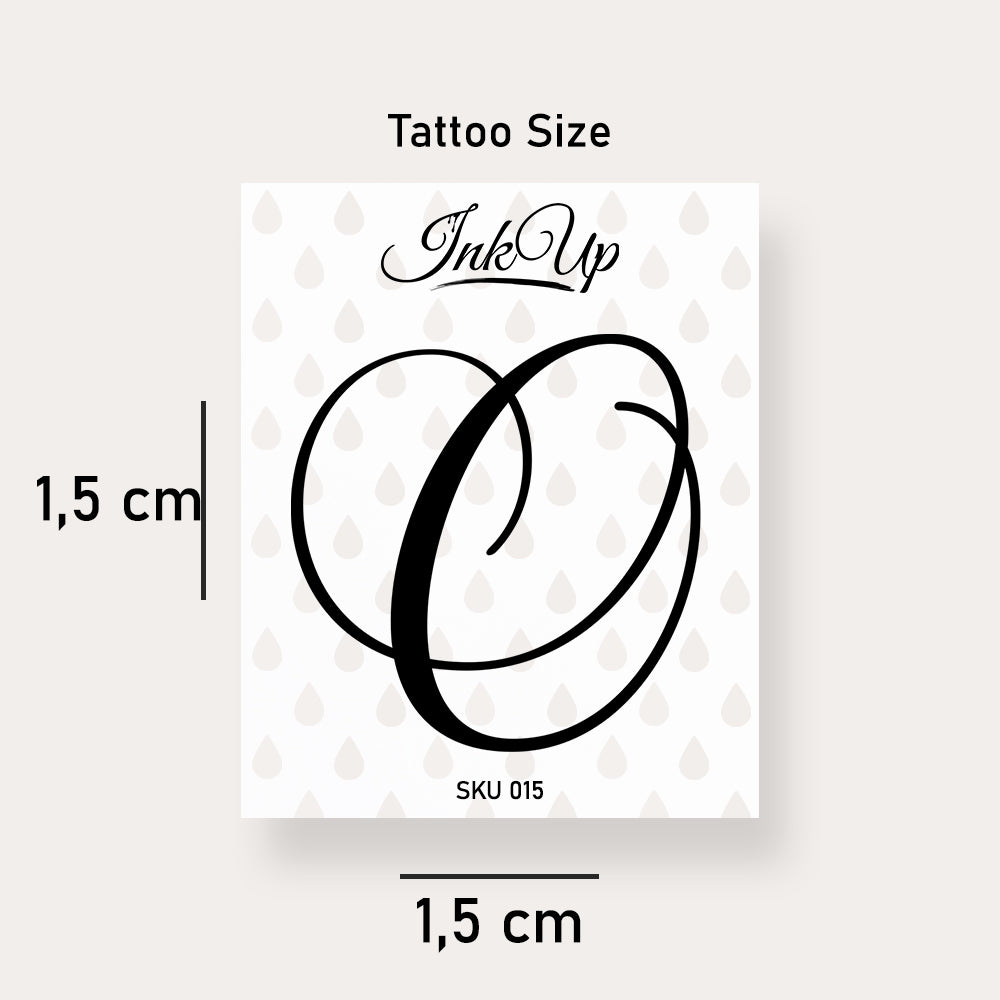 O letter tattoo