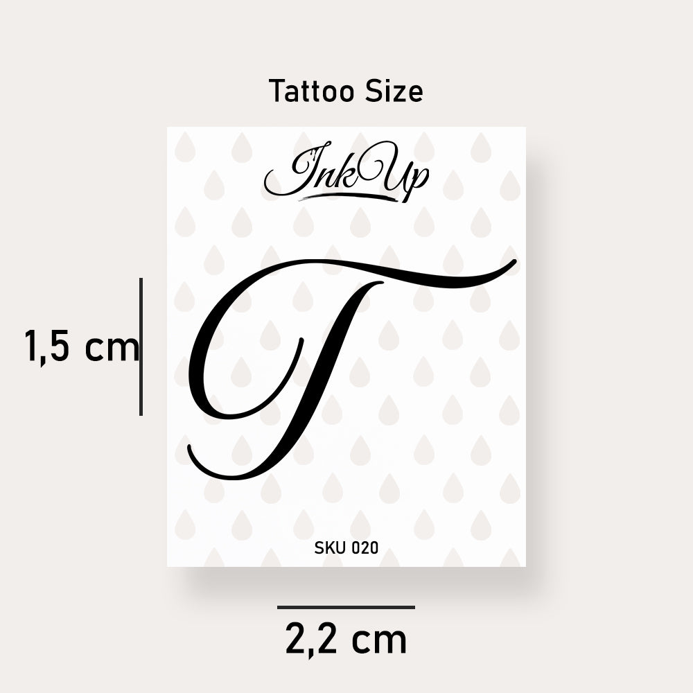 T letter tattoo