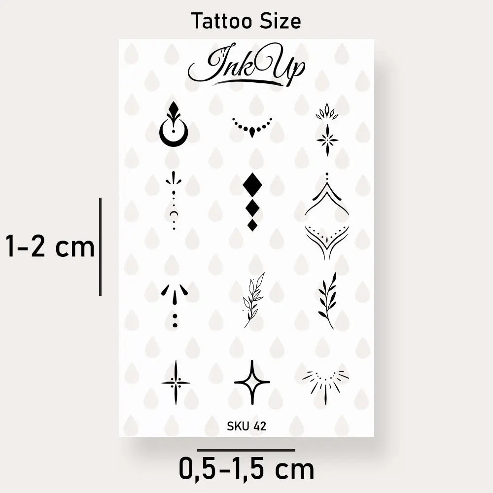 Fingertattoo 12er Set Ink Up