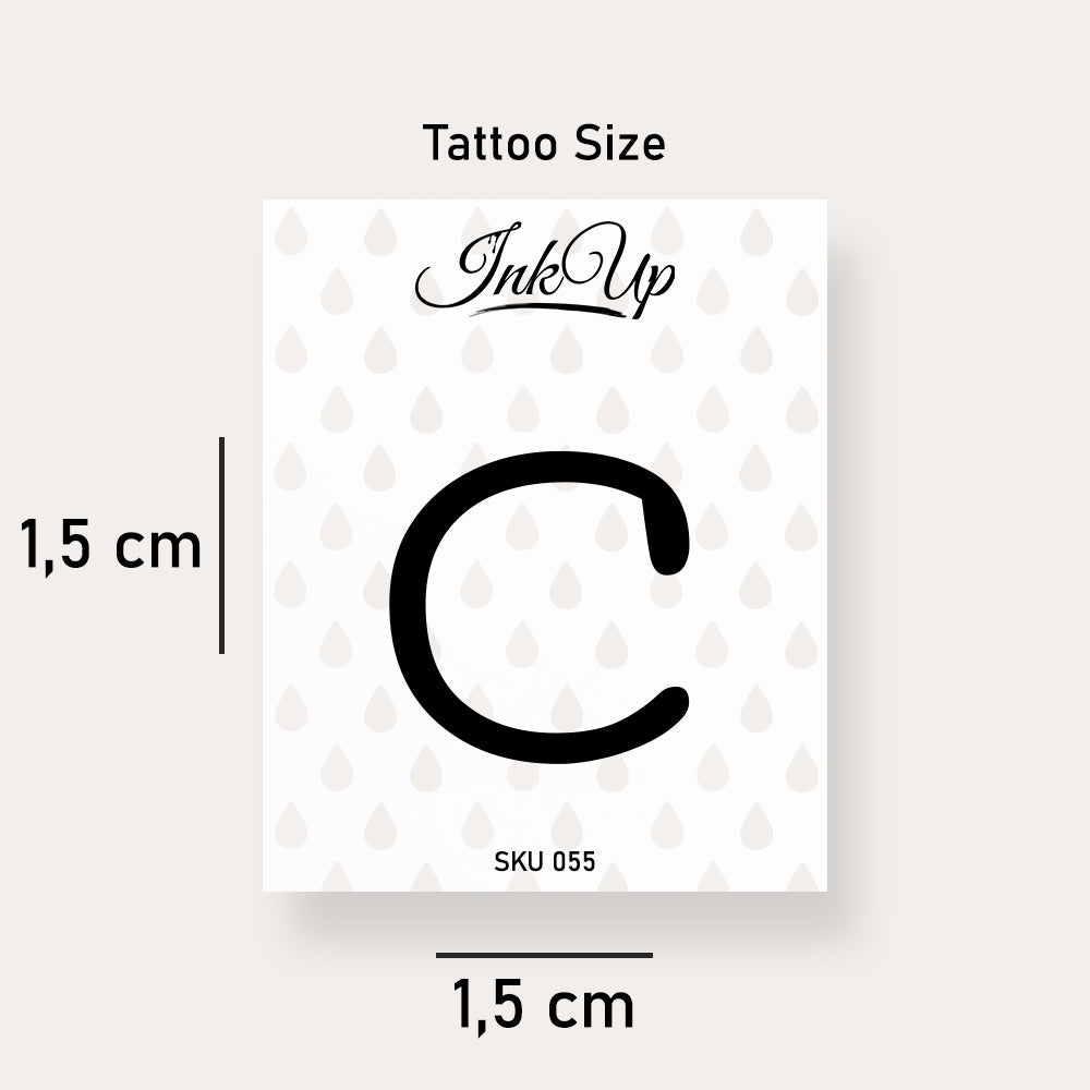 C Buchstaben Tattoo