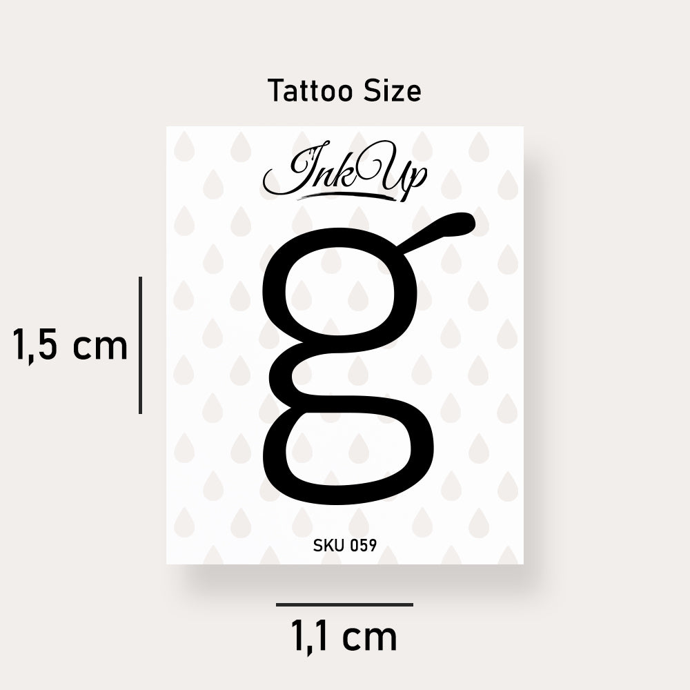 G letter tattoo
