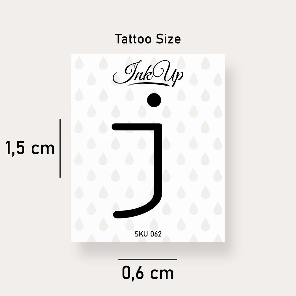 J Buchstaben Tattoo