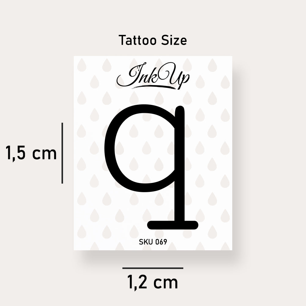 Q letter tattoo