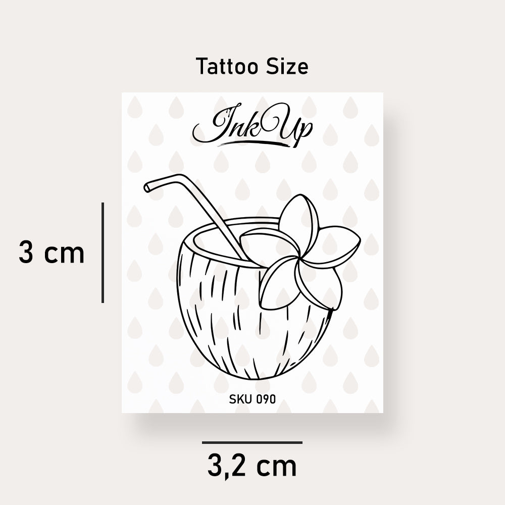 Tatouage de grand palmier