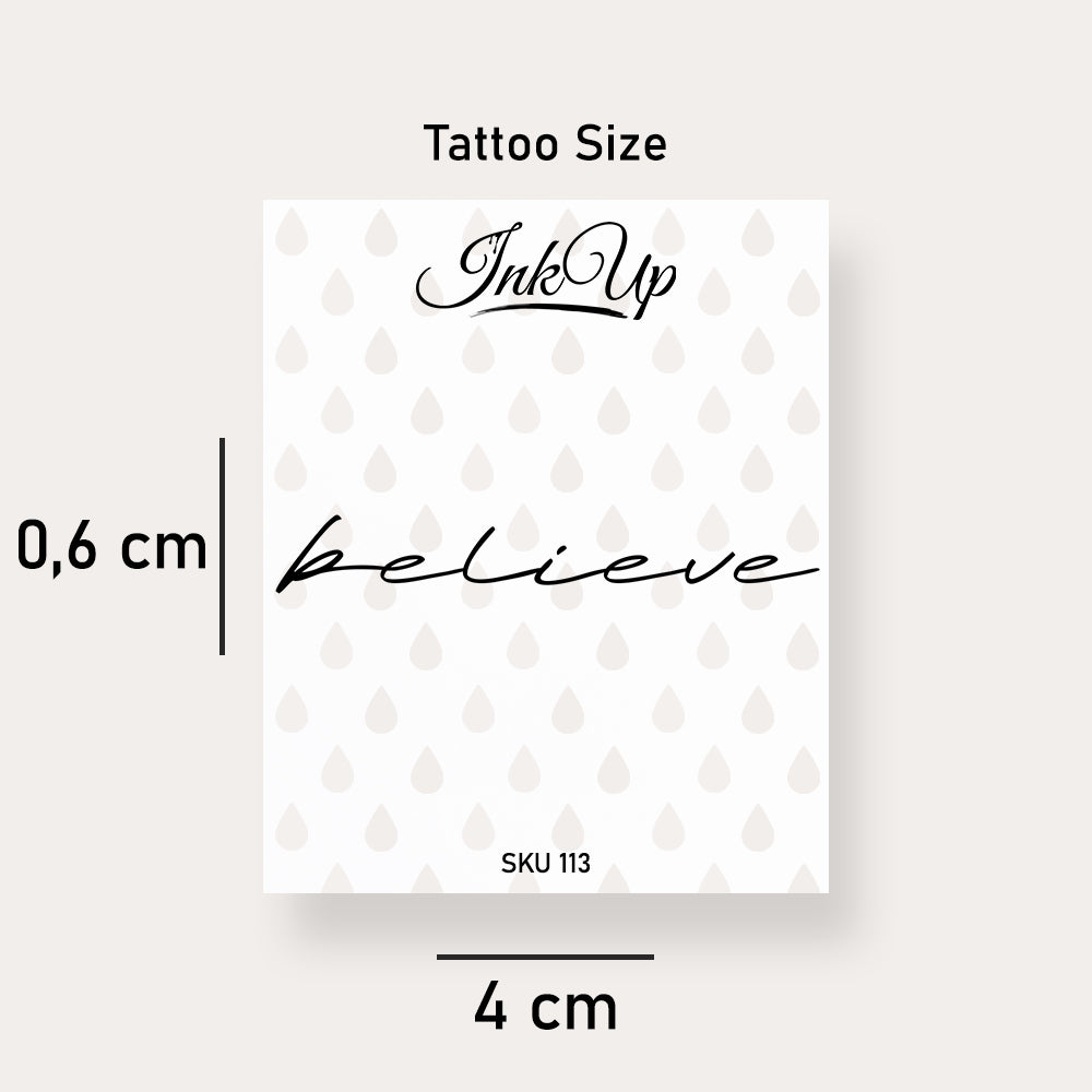Believe Tattoo