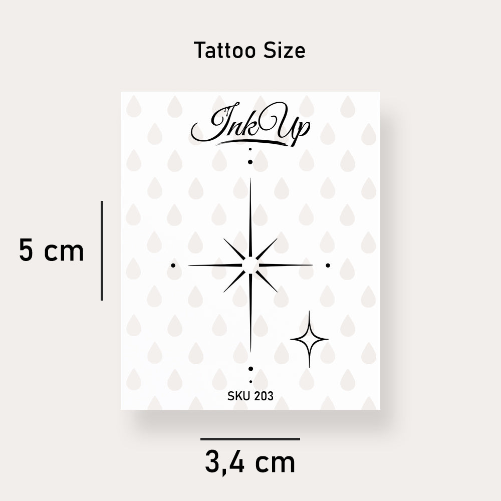Zwei Sterne Tattoo