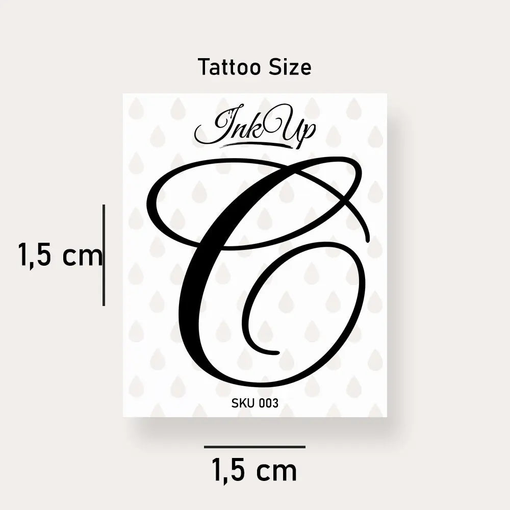 Buchstaben Tattoo Ink Up