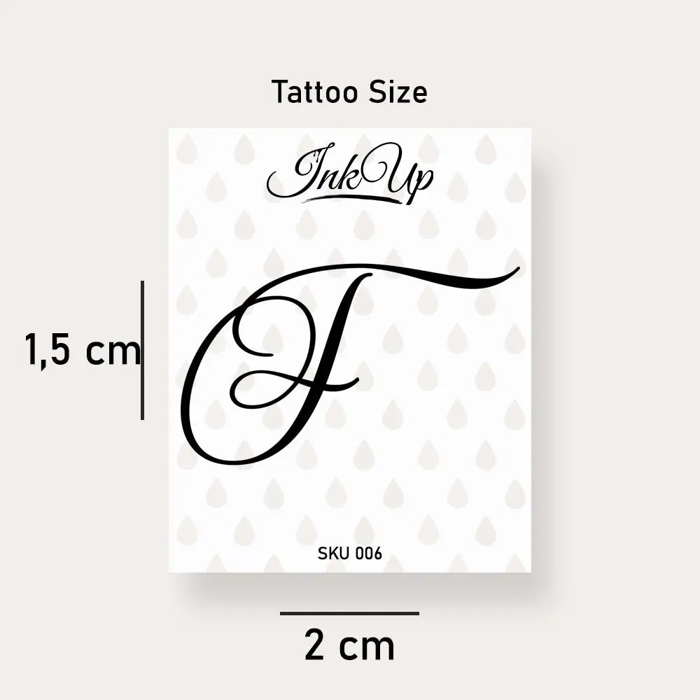 Buchstaben Tattoo Ink Up