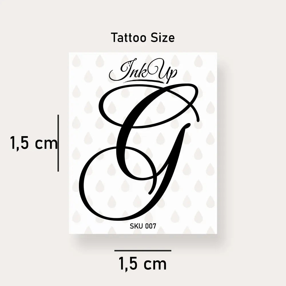 Buchstaben Tattoo Ink Up