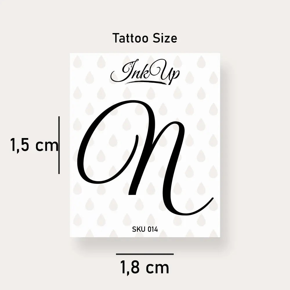 Buchstaben Tattoo Ink Up