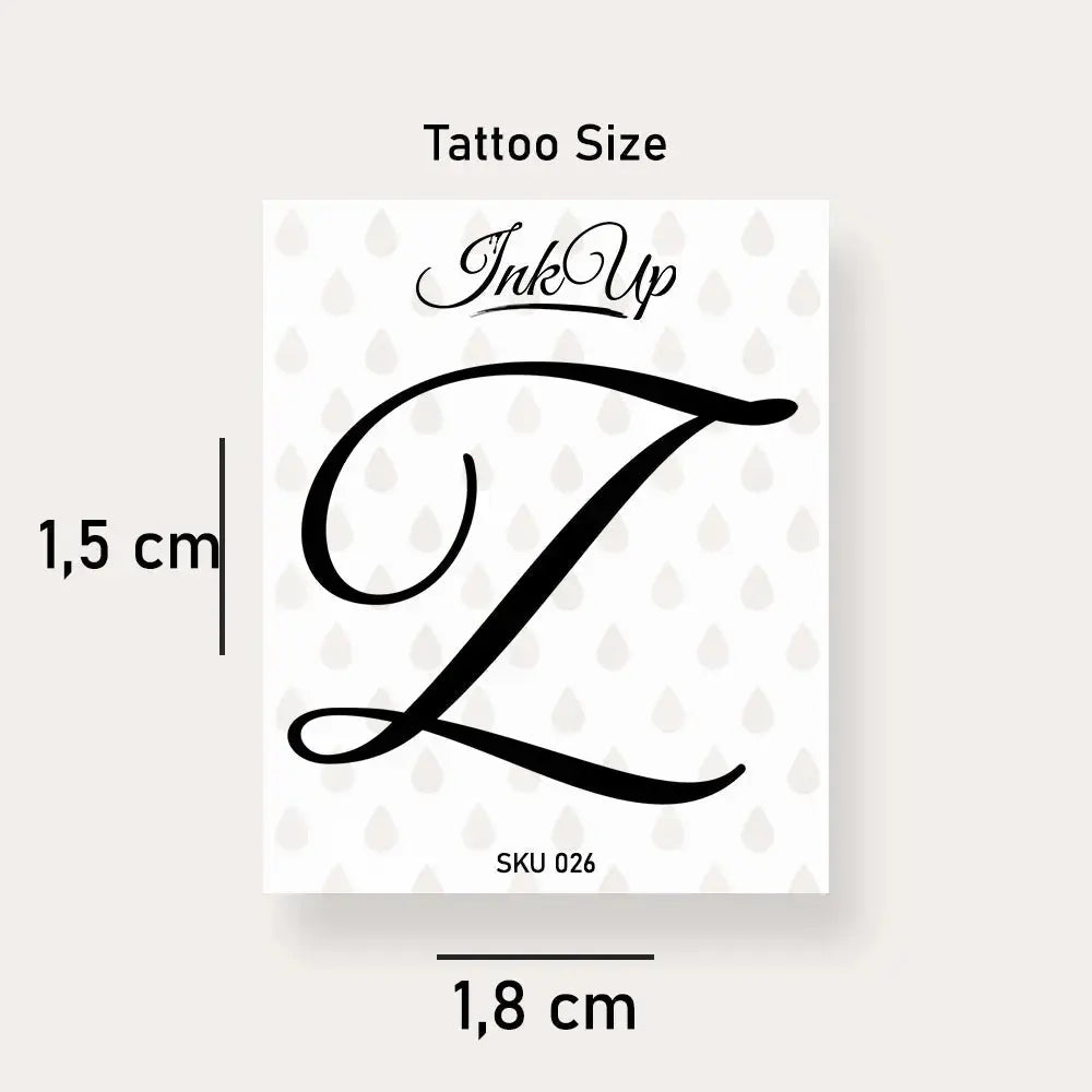 Buchstaben Tattoo Ink Up