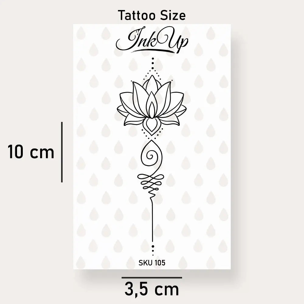 Lotus mit Ornamenten Tattoo Ink Up