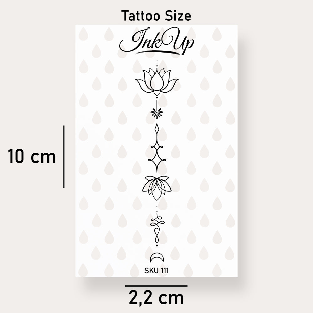 Lotus Mond Ornament Tattoo