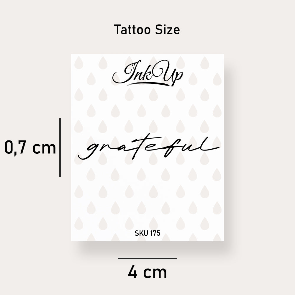 Grateful Tattoo Ink Up