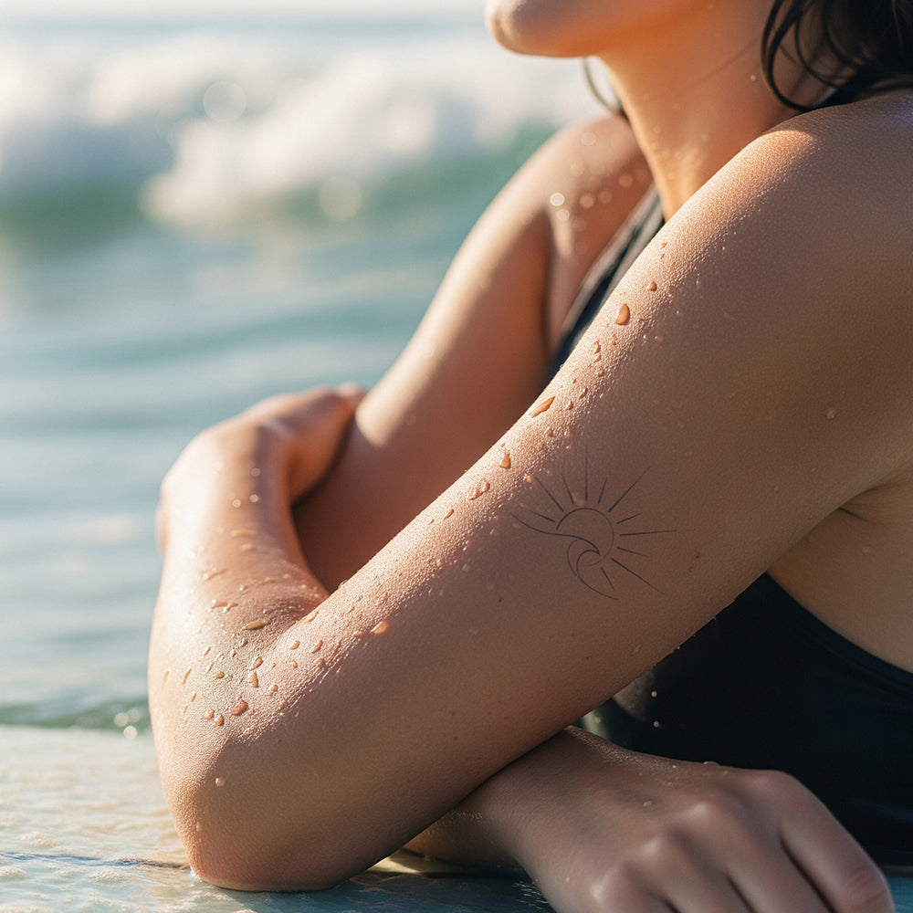 Sonne Welle Tattoo