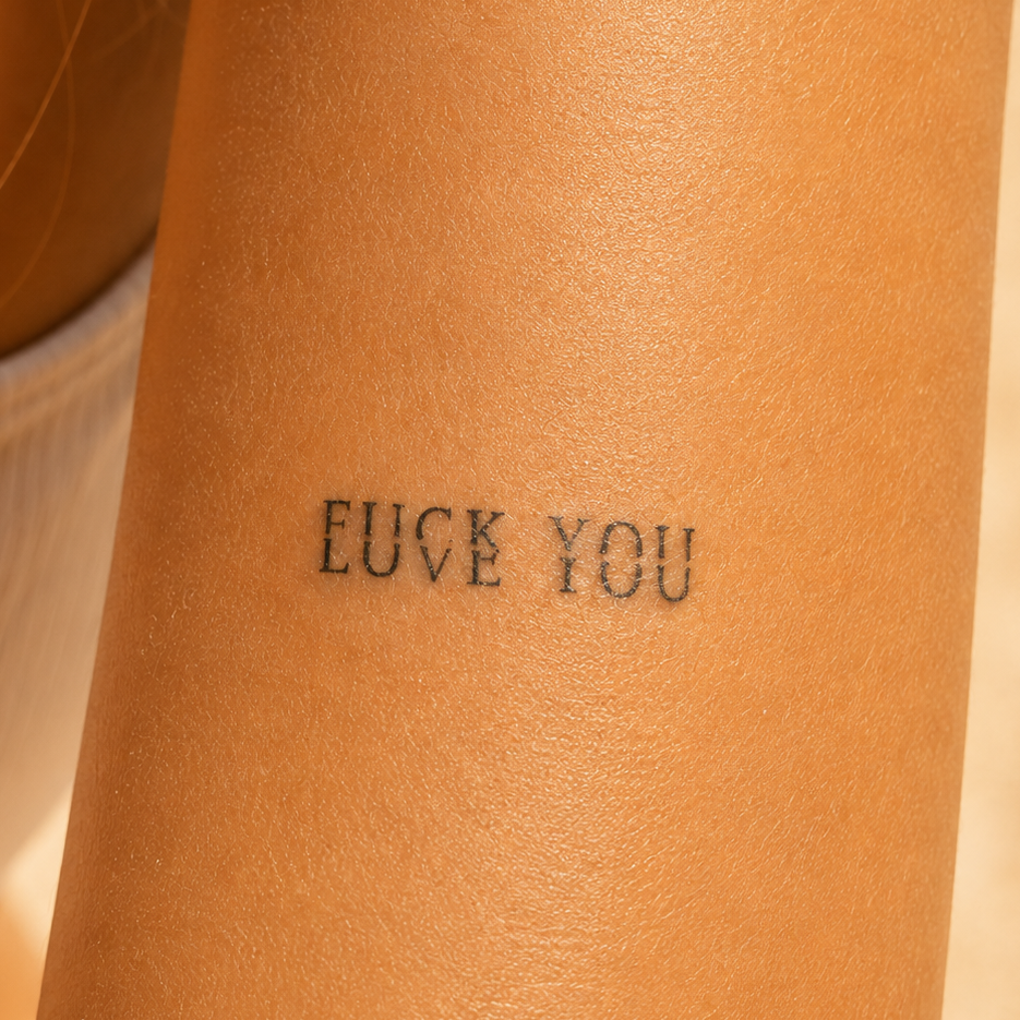 F#ck You Love You Tattoo