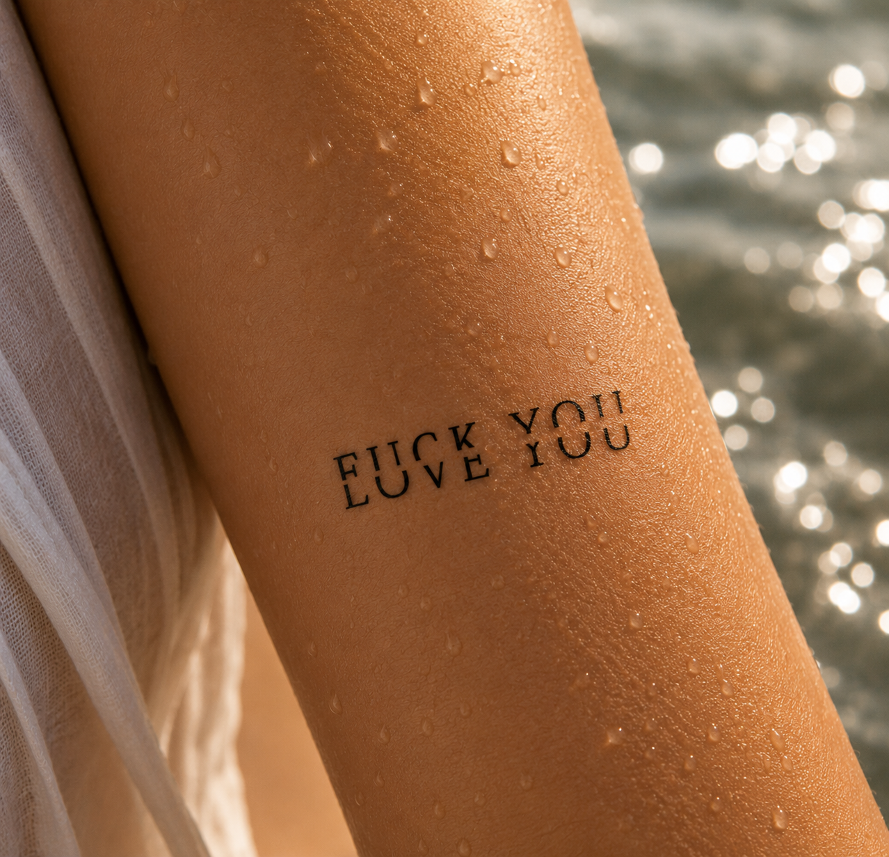 F#ck You Love You Tattoo