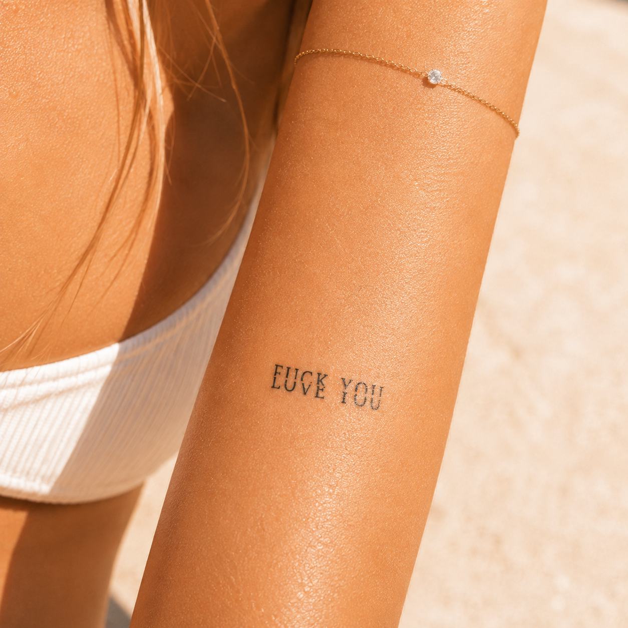 F#ck You Love You Tattoo