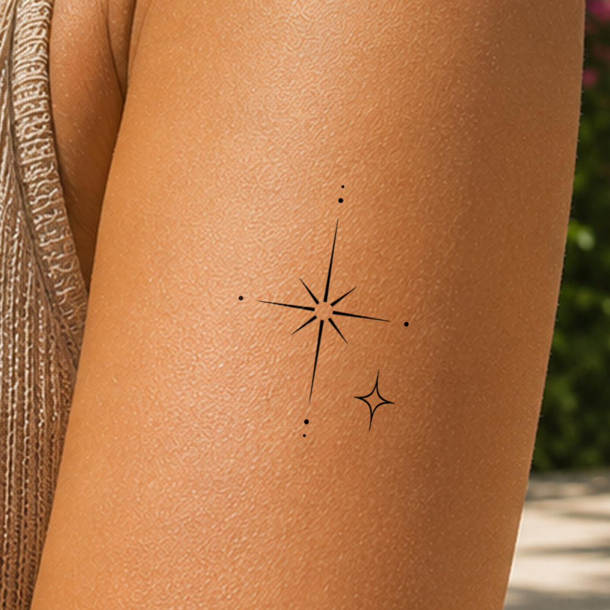 Zwei Sterne Tattoo
