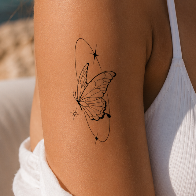 Schmetterling Tattoo