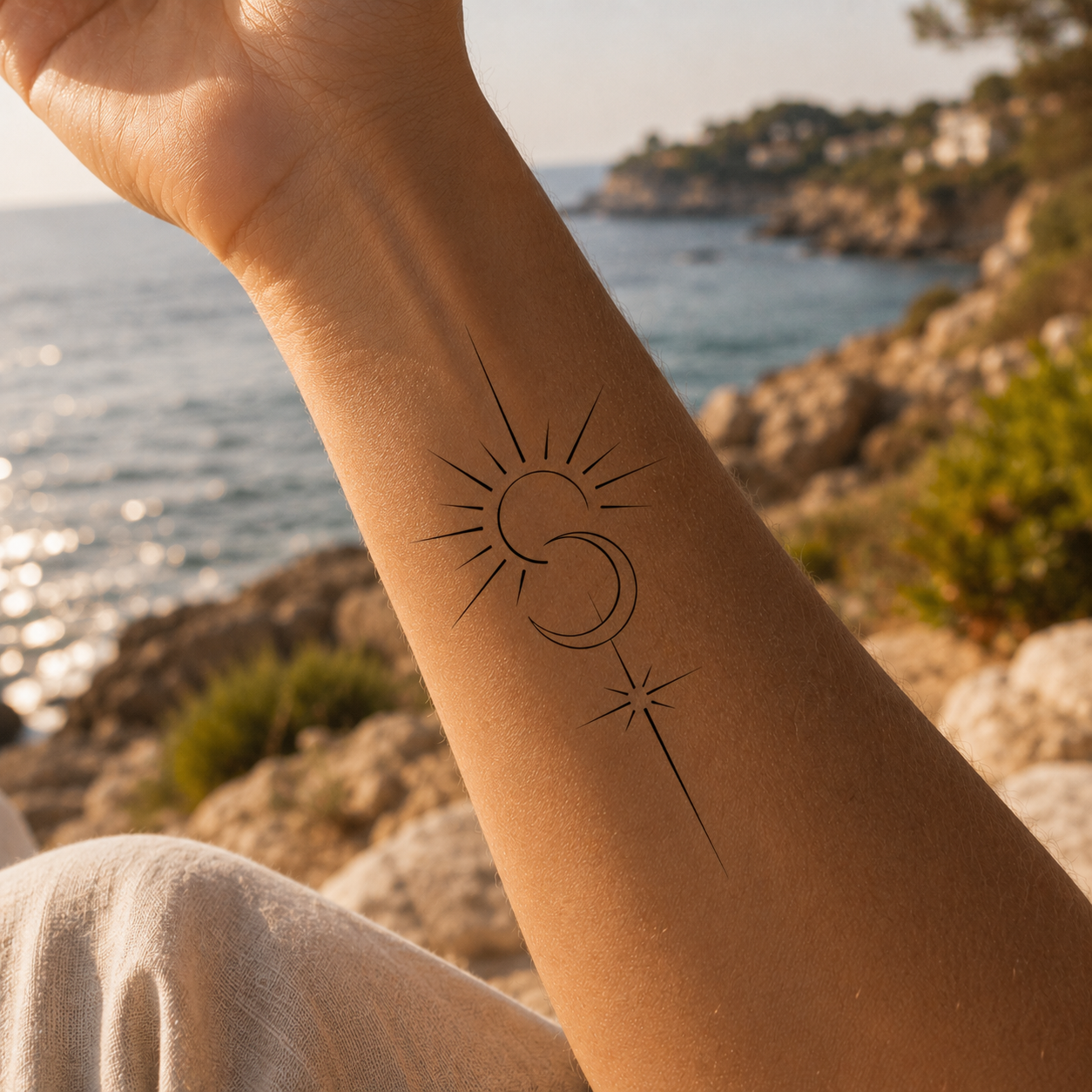 Sonne Mond Tattoo
