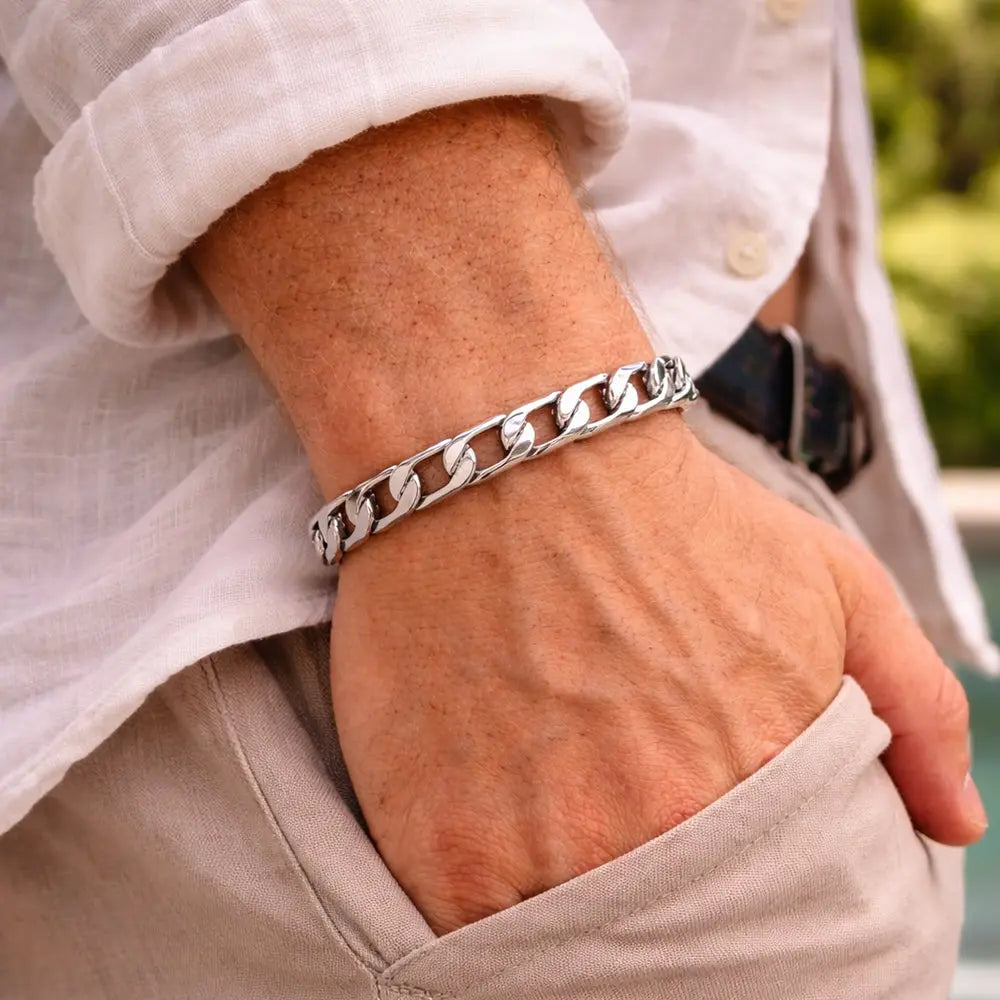 Herren Panzerkette 925 Silber ink up