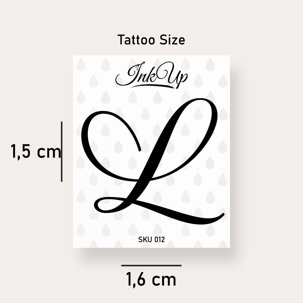 L Buchstaben Tattoo