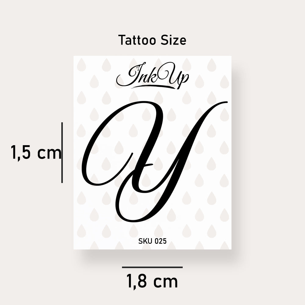Y Buchstaben Tattoo