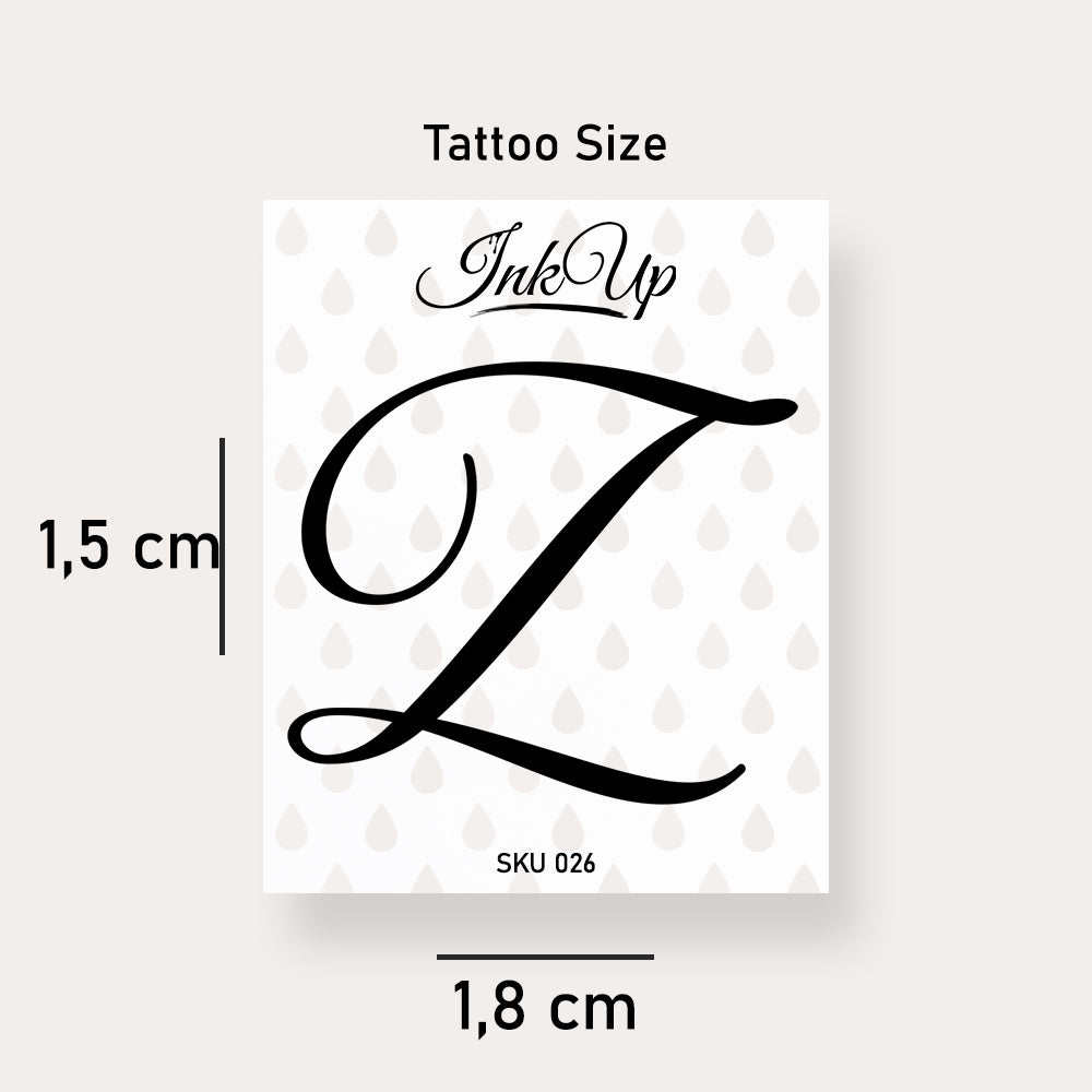 Z Buchstaben Tattoo