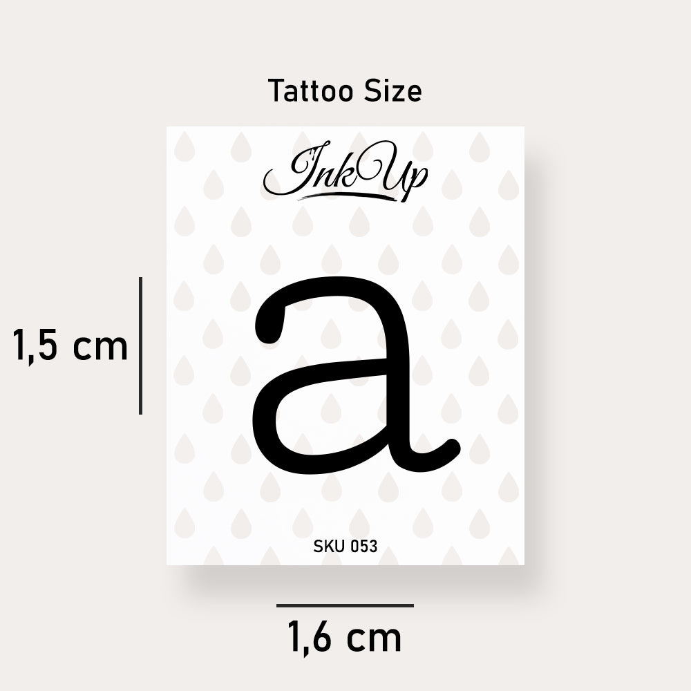 Buchstabe Klein Tattoo (a-z)