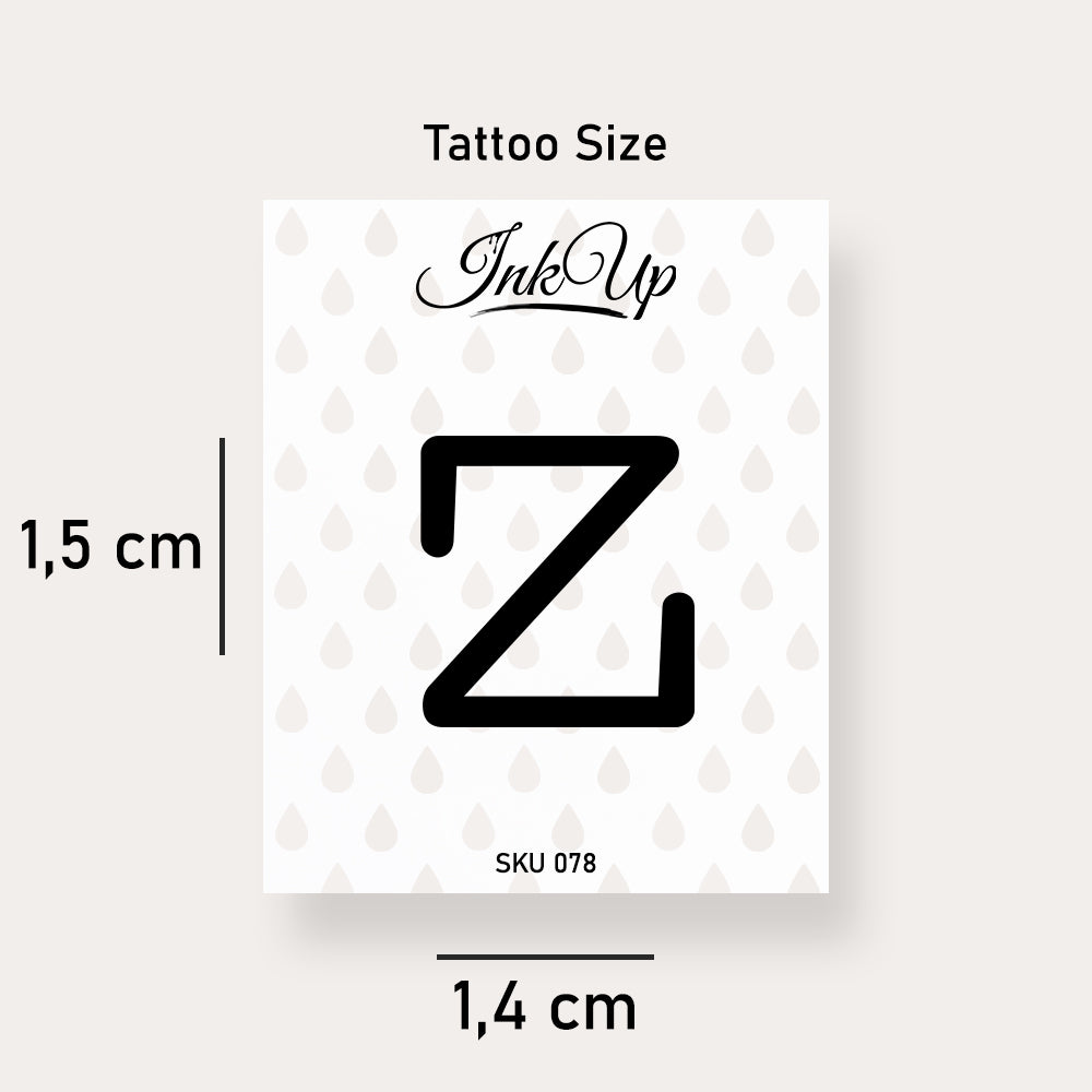 Z Buchstaben Tattoo