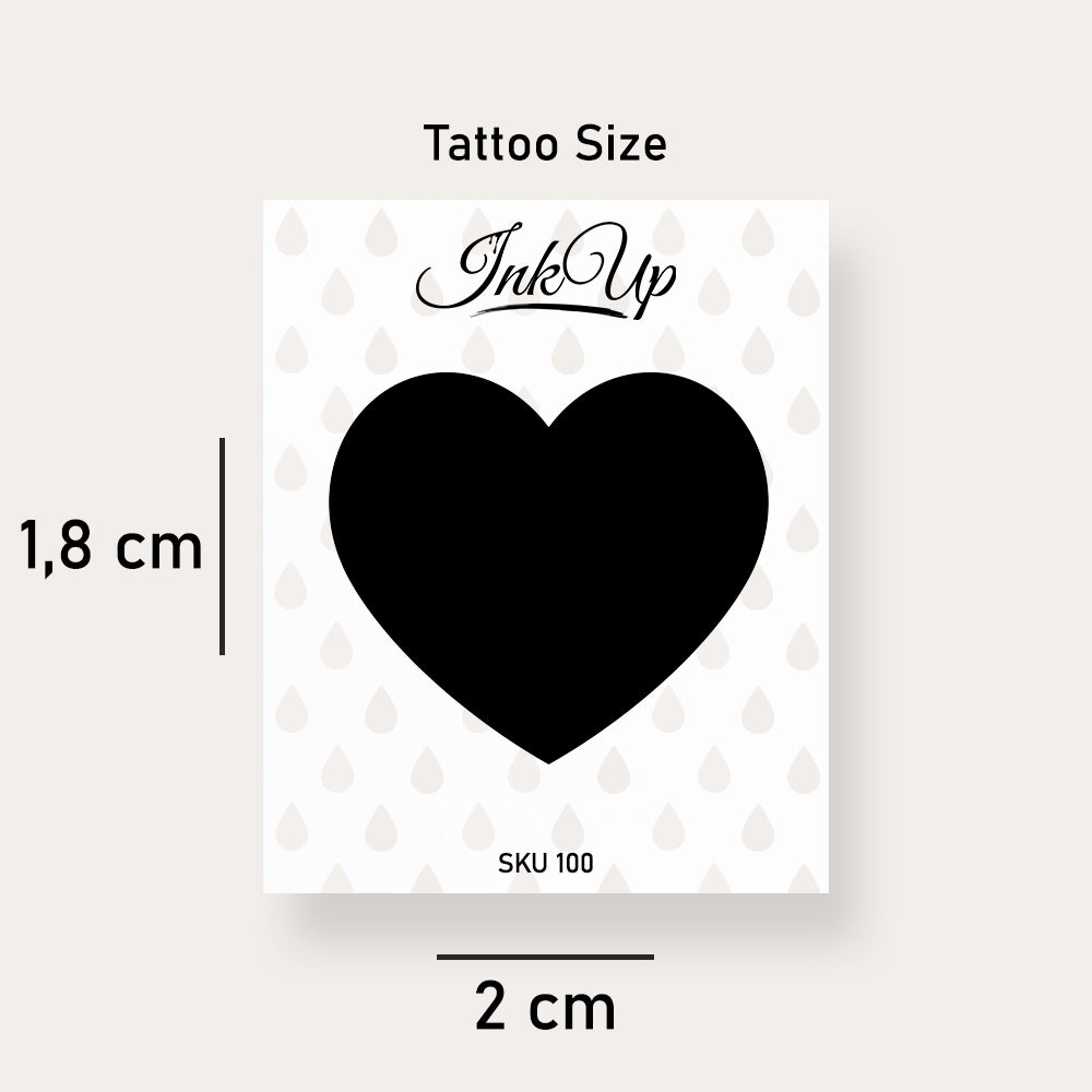 Schwarzes Herz Tattoo