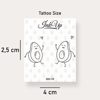 Avocado Partner Tattoo Ink Up