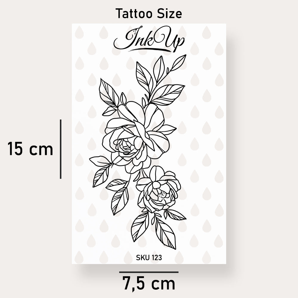 Großes Rosen Tattoo