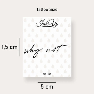Why Not Tattoo Ink Up