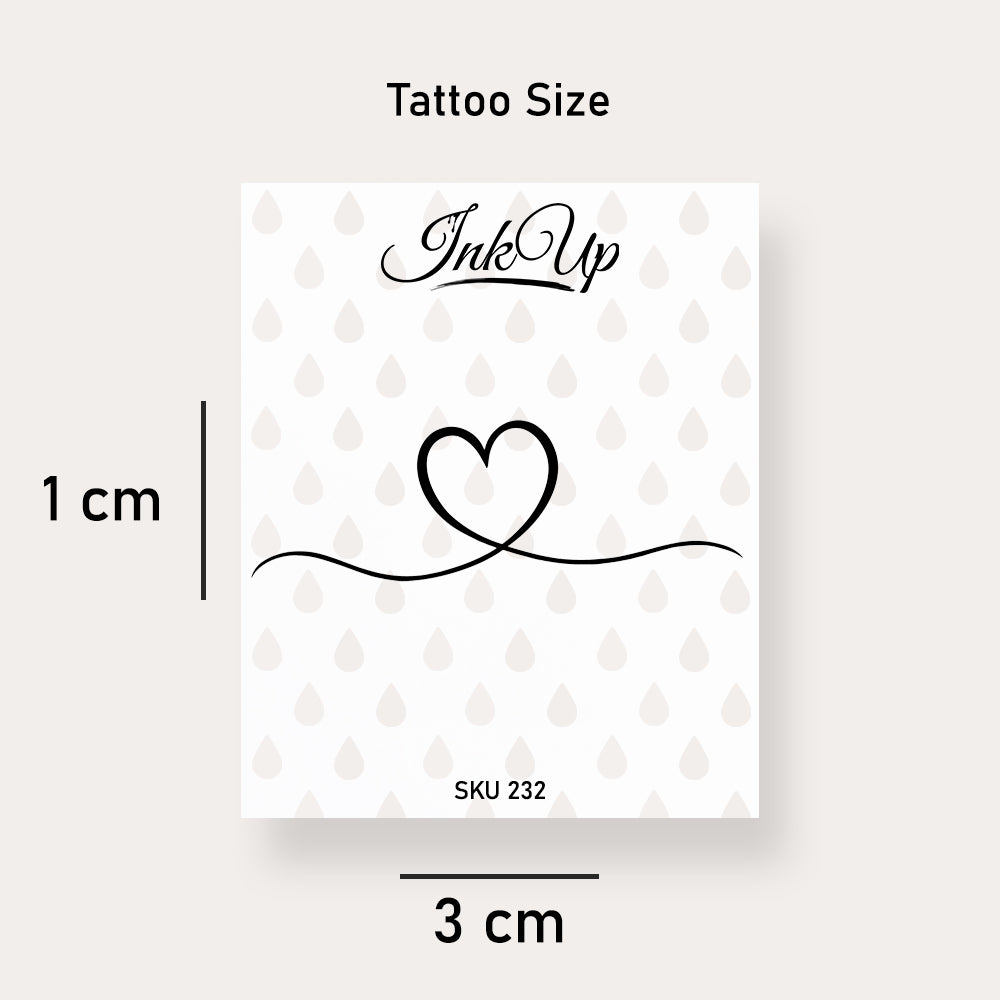Herz Linie Tattoo