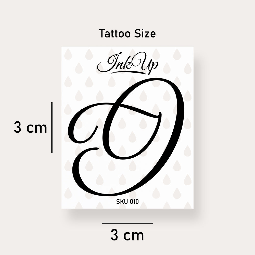 Buchstabe Initialien Tattoo (A-Z)