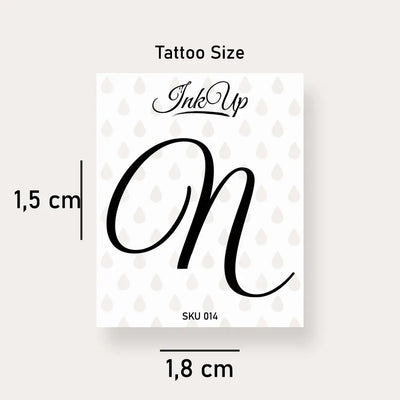Buchstaben Tattoo Ink Up