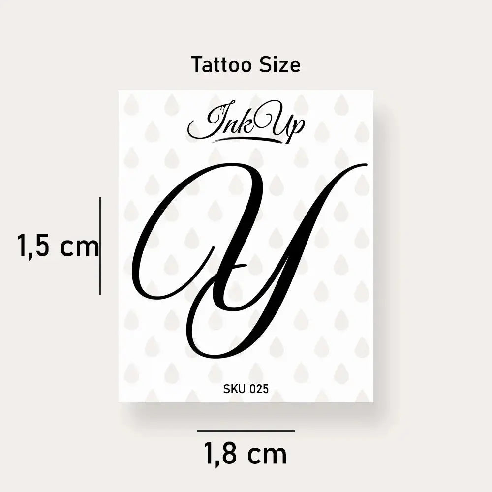 Buchstaben Tattoo Ink Up