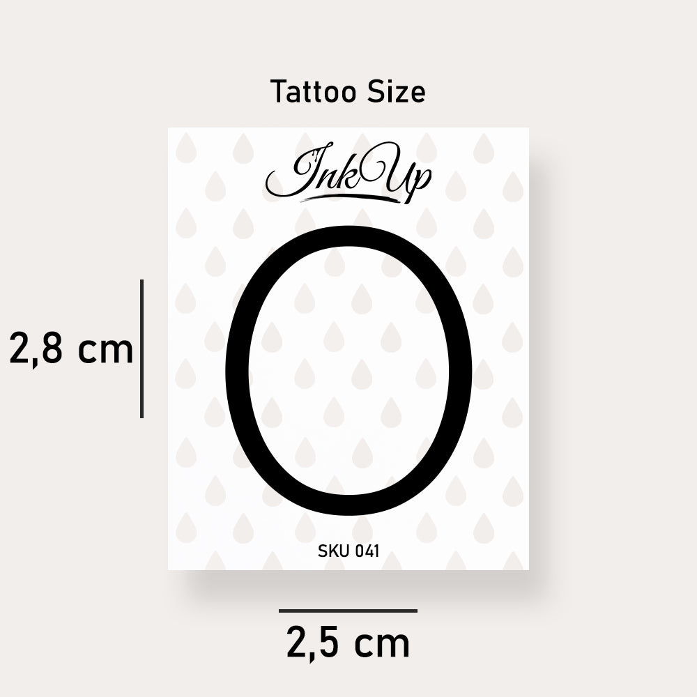 Buchstabe Groß Initialien Tattoo (A-Z)