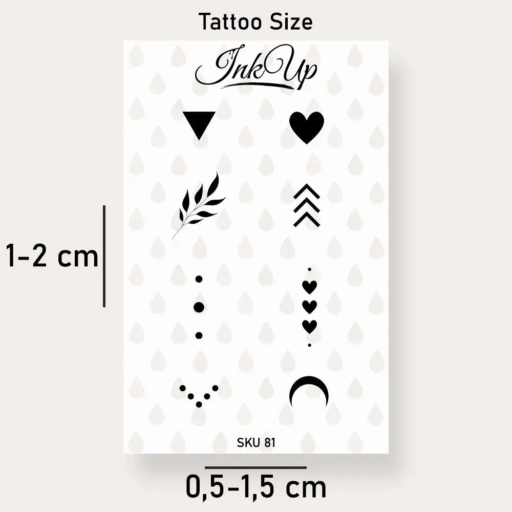 Fingertattoo 8er Set Ink Up